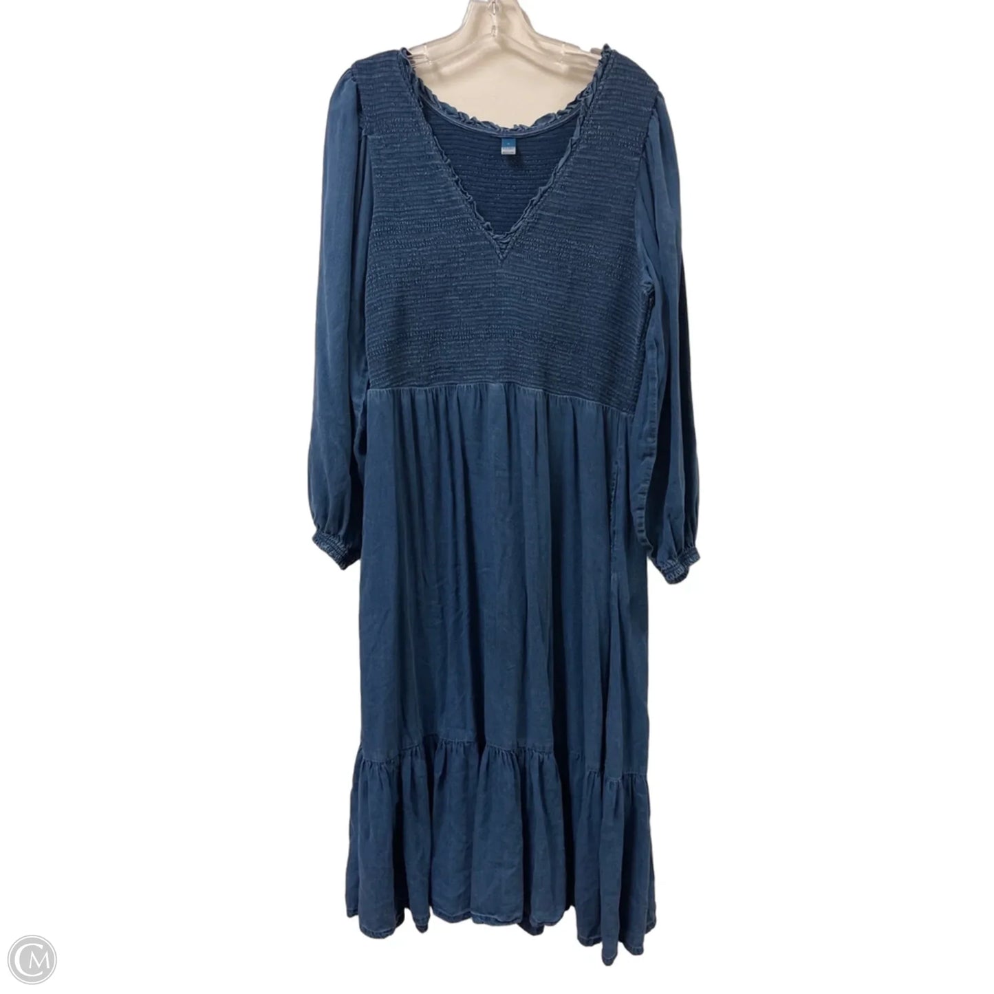 Dress Casual Maxi By Old Navy In Blue Denim, Size: Xl