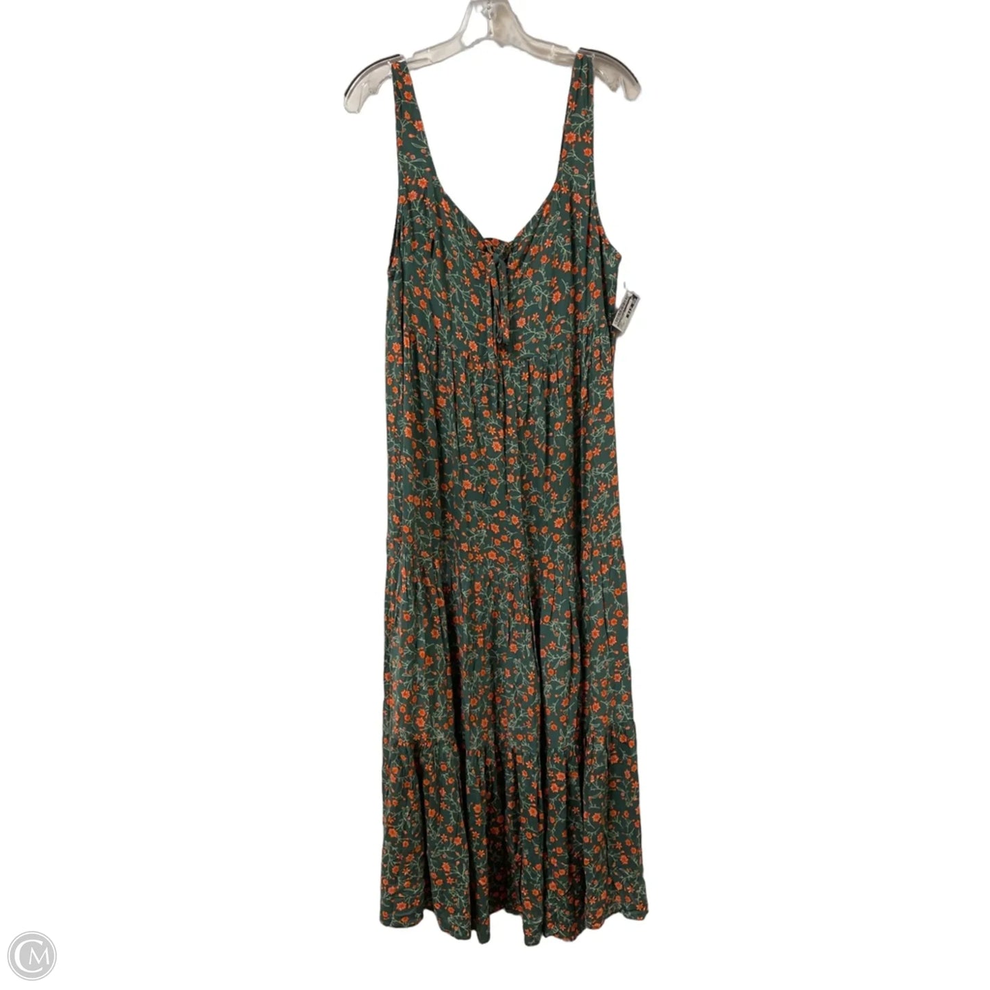 Dress Casual Maxi By Rusttydustty In Green, Size: 2x