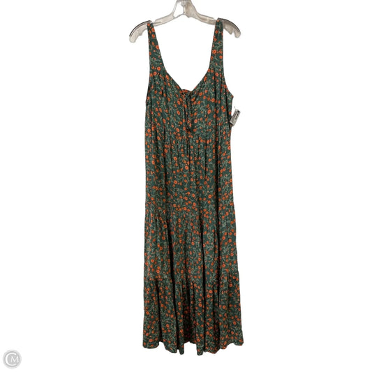 Dress Casual Maxi By Rusttydustty In Green, Size: 2x
