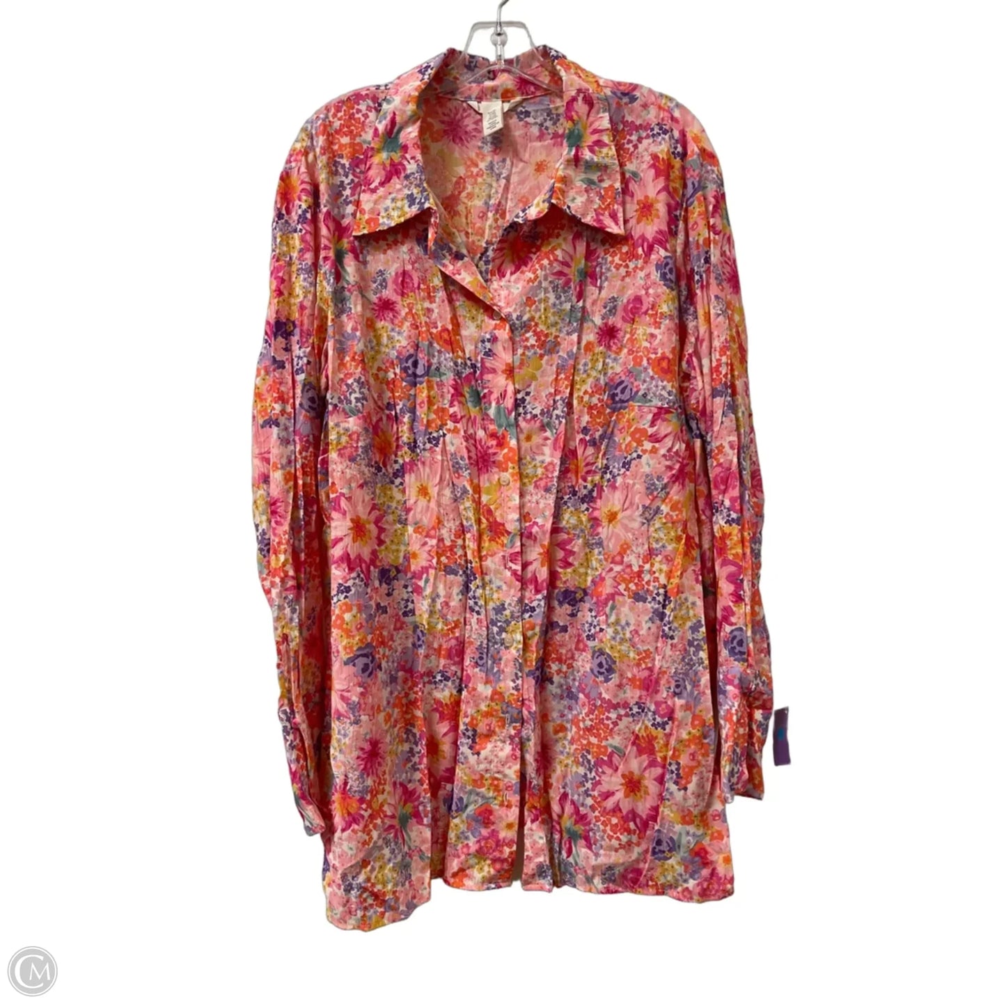 Dress Casual Midi By H&m In Floral Print, Size: 1x