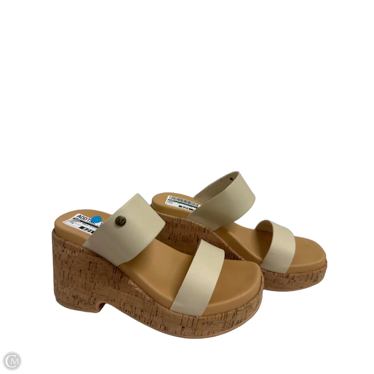 Sandals Heels Platform By Reef In Cream, Size: 9