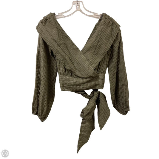 Top Long Sleeve By Maeve In Green, Size: Xs