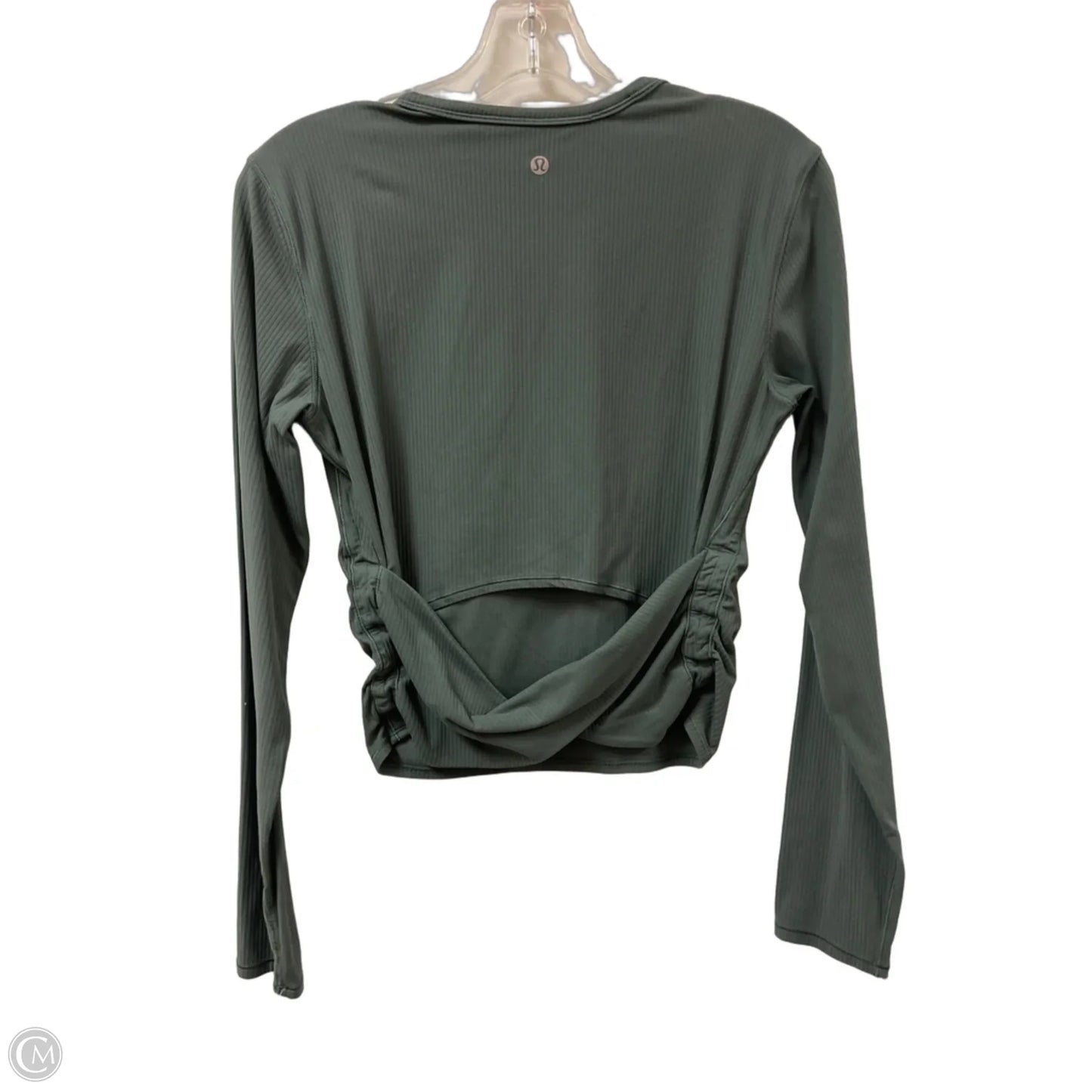 Athletic Top Long Sleeve Crewneck By Lululemon In Green, Size: M