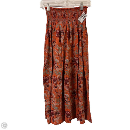 Skirt Midi By Natural Life In Orange, Size: 8