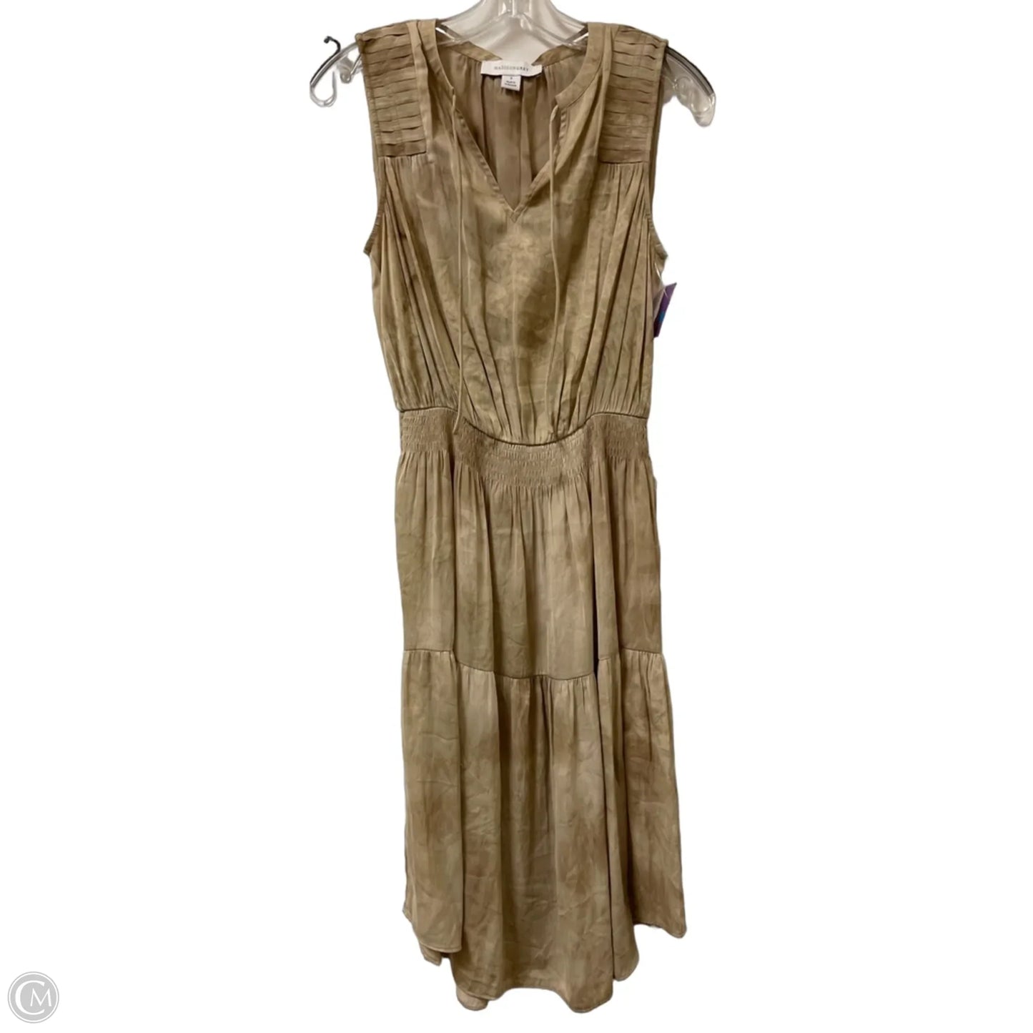 Dress Casual Midi By Clothes Mentor In Gold, Size: S