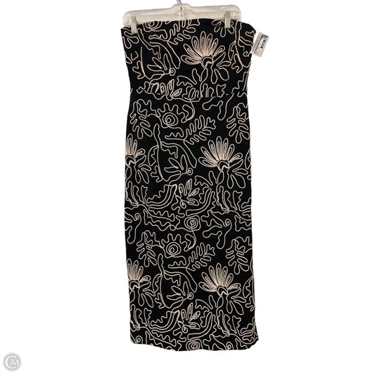 Dress Casual Maxi By Loft In Black & Cream, Size: Xs
