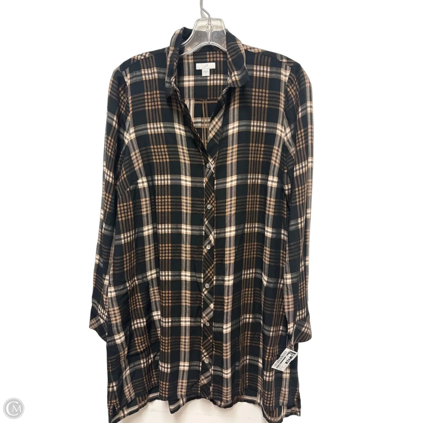Blouse Long Sleeve By J. Jill In Black, Size: S
