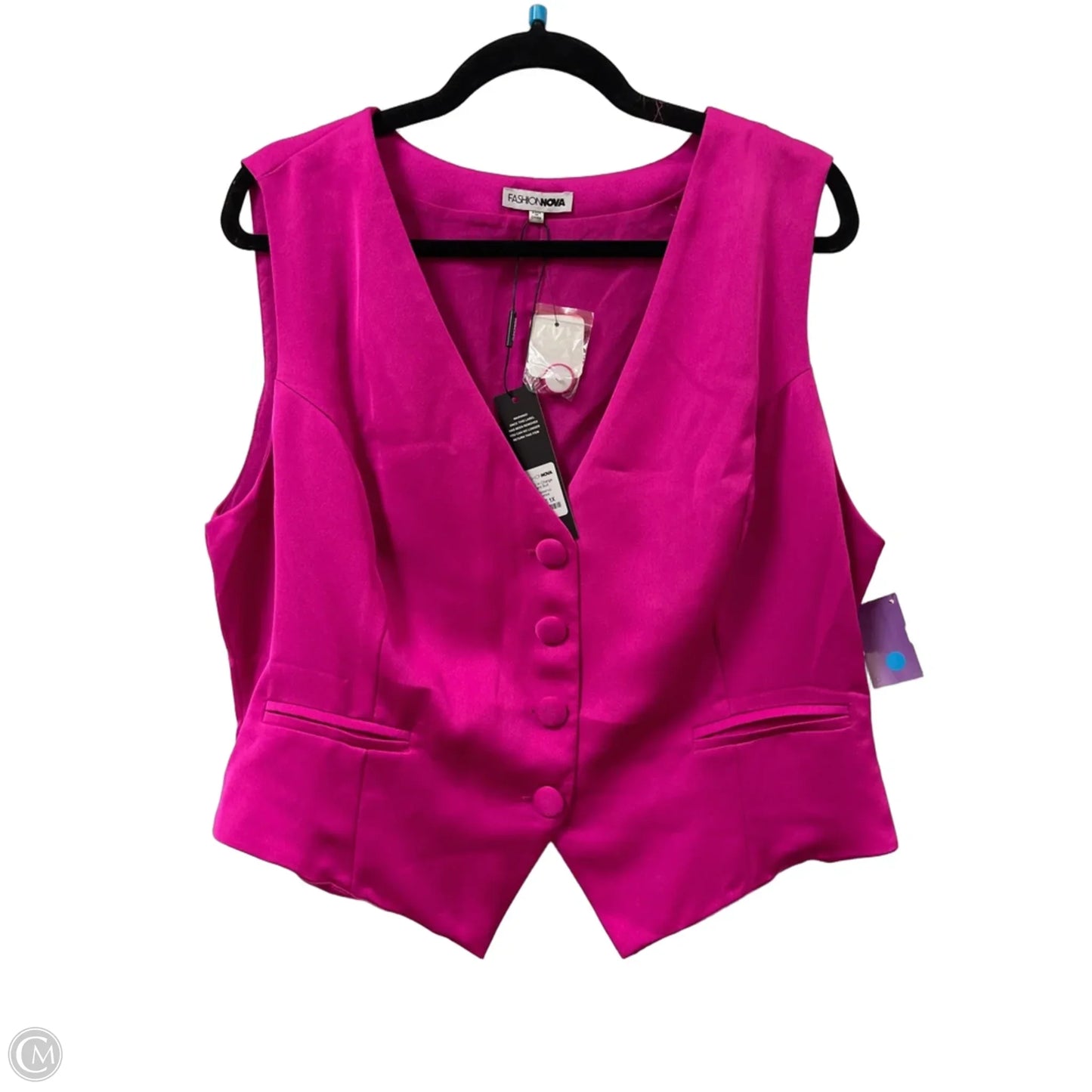 Vest Other By Fashion Nova In Pink, Size: 1x