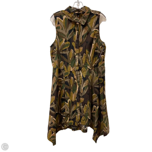 Dress Casual Midi By Who What Wear In Green, Size: 1x