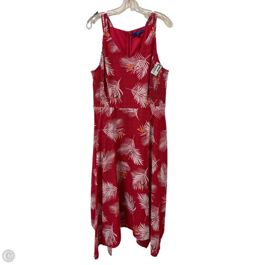 Dress Casual Maxi By Apt 9 In Pink, Size: Xl