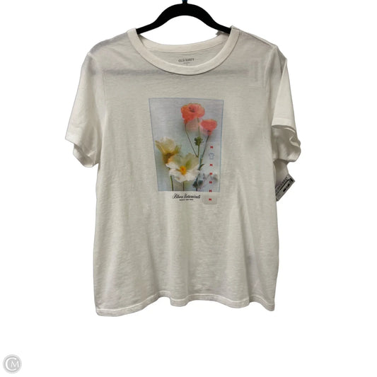 Top Short Sleeve By Old Navy In Floral Print, Size: M