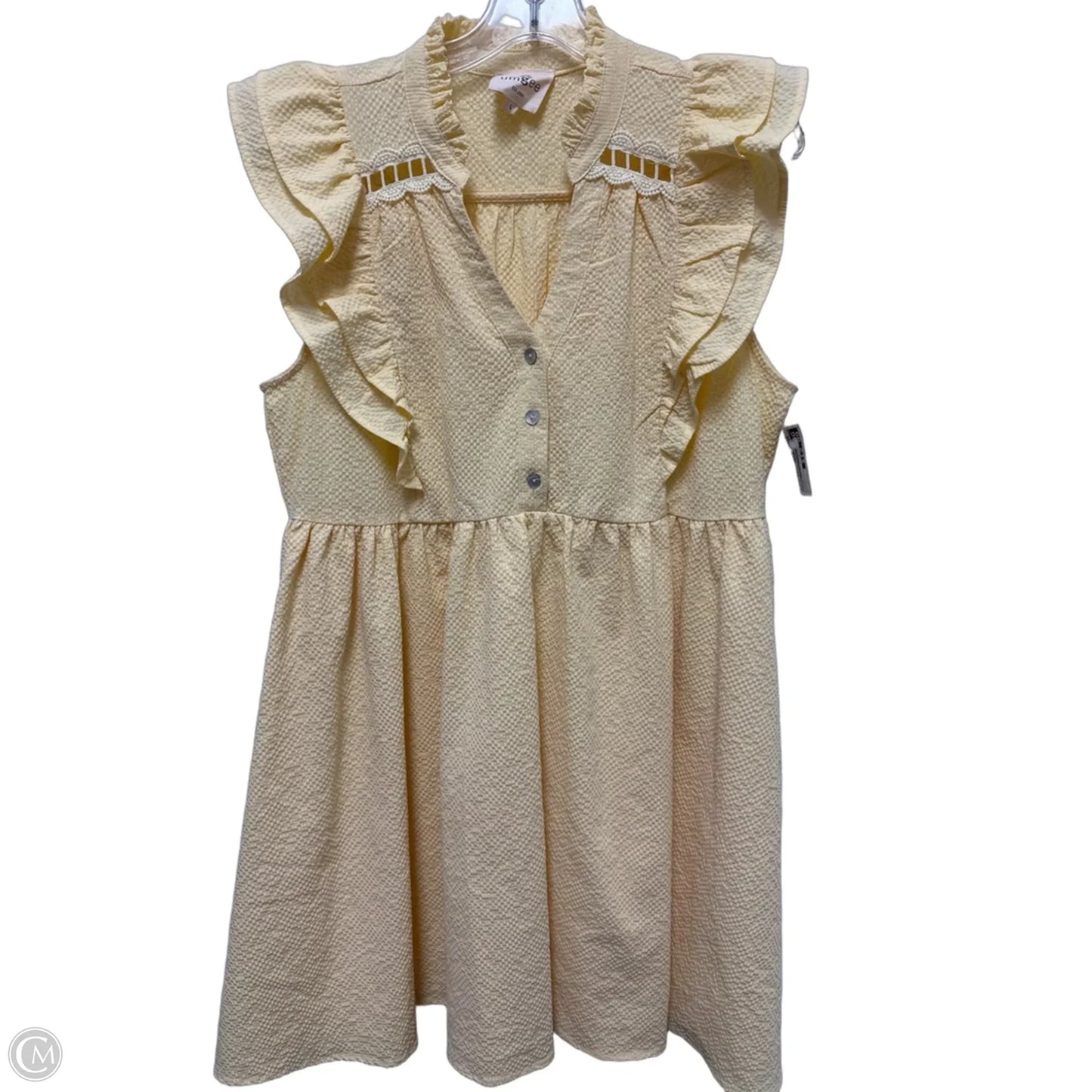 Dress Casual Midi By Umgee In Yellow, Size: L
