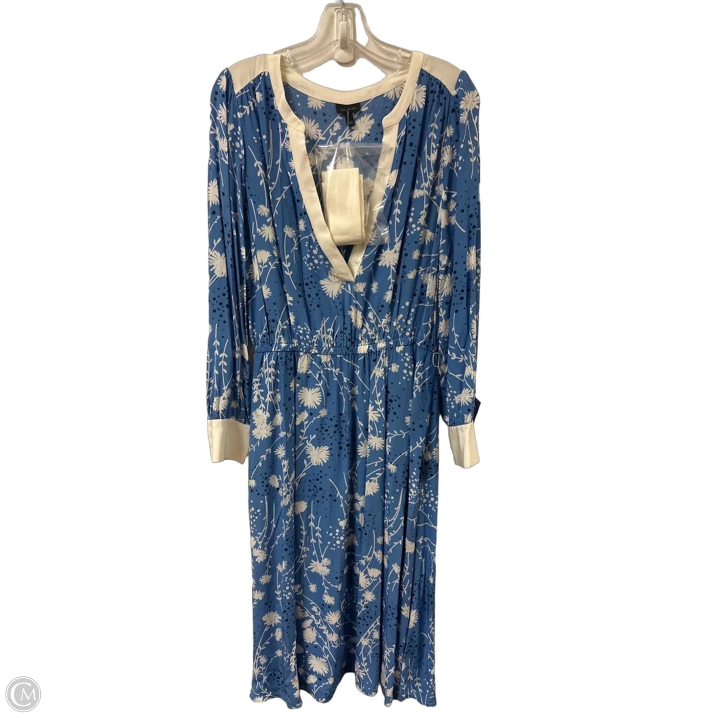 Dress Casual Maxi By Talbots In Blue, Size: L
