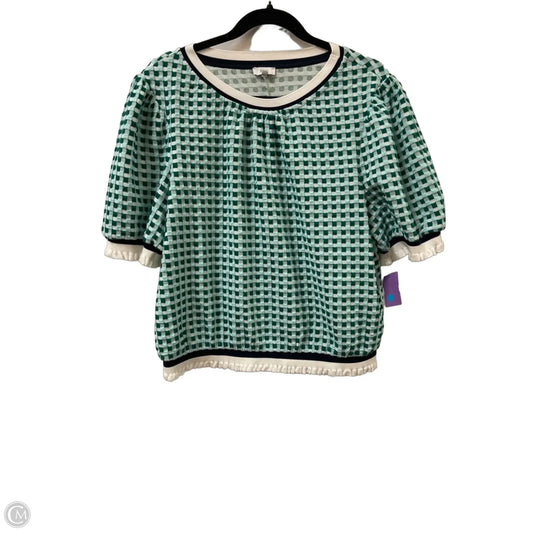Sweater Short Sleeve By Voy In Green, Size: L
