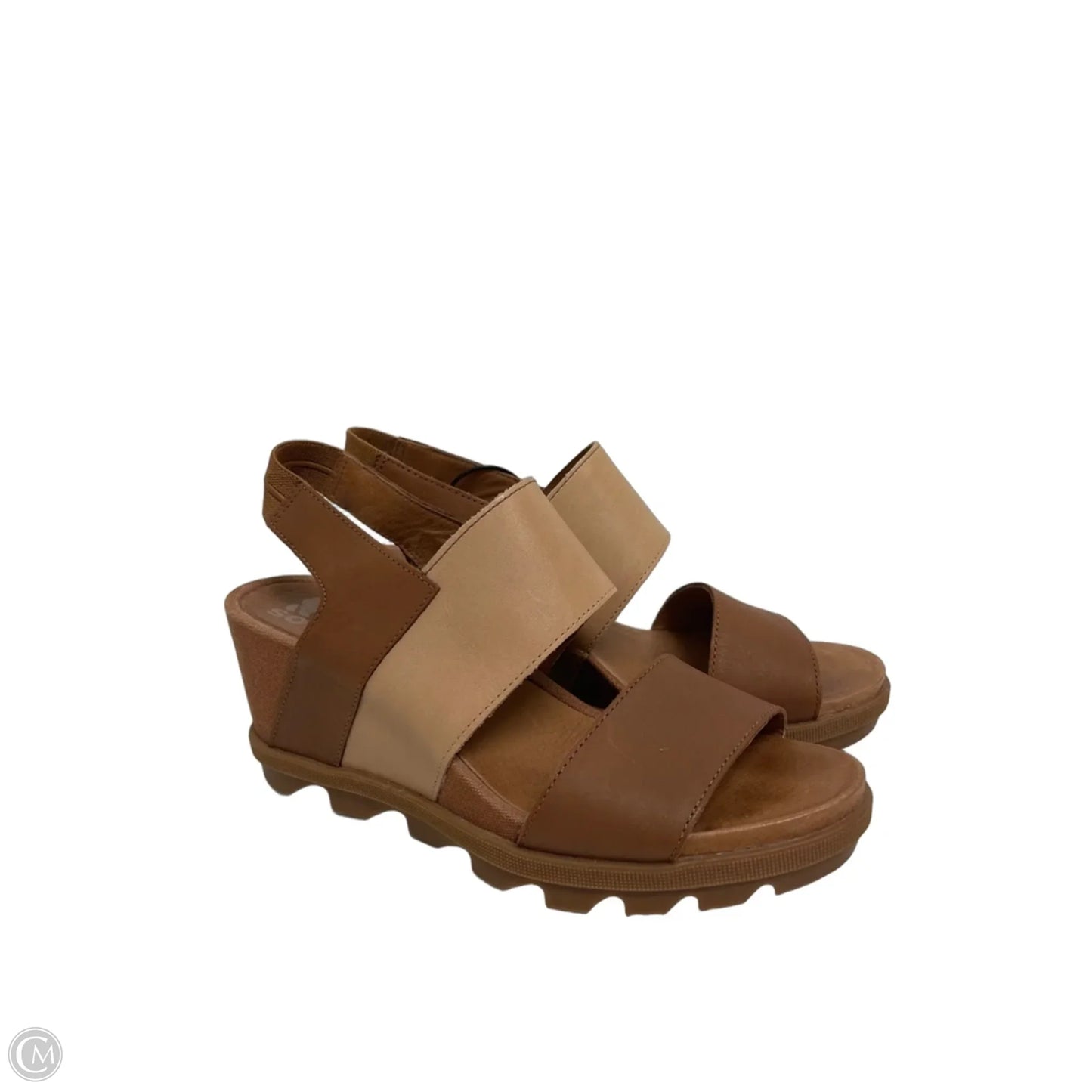 Sandals Heels Wedge By Sorel In Brown, Size: 8.5