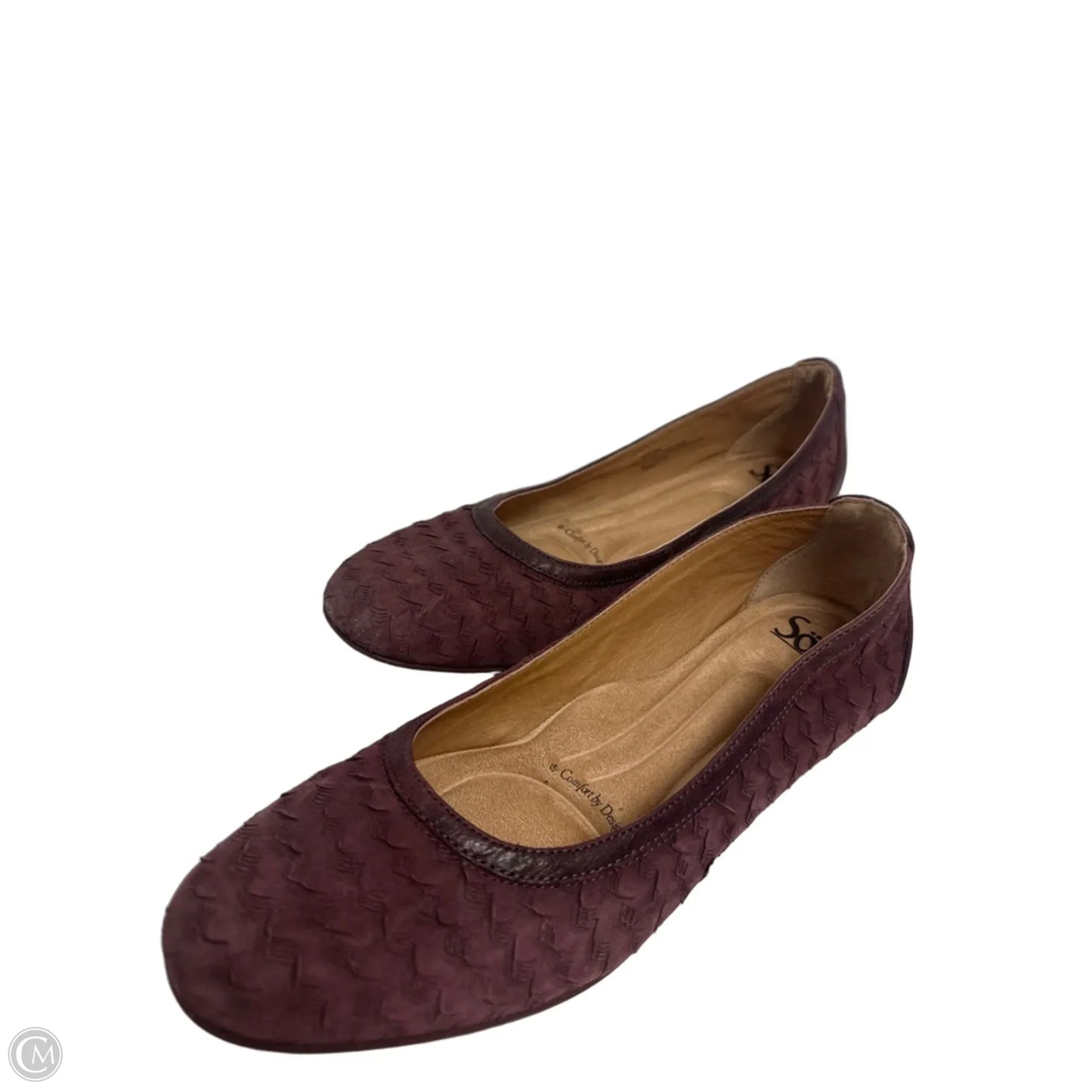 Shoes Flats By Sofft In Purple, Size: 9.5