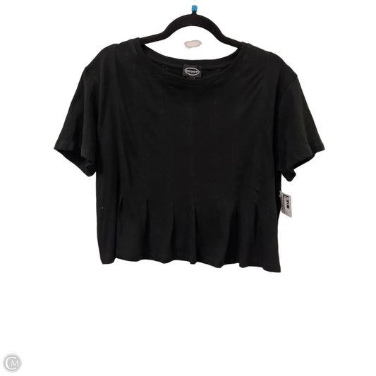 Top Short Sleeve By Scoop In Black, Size: S