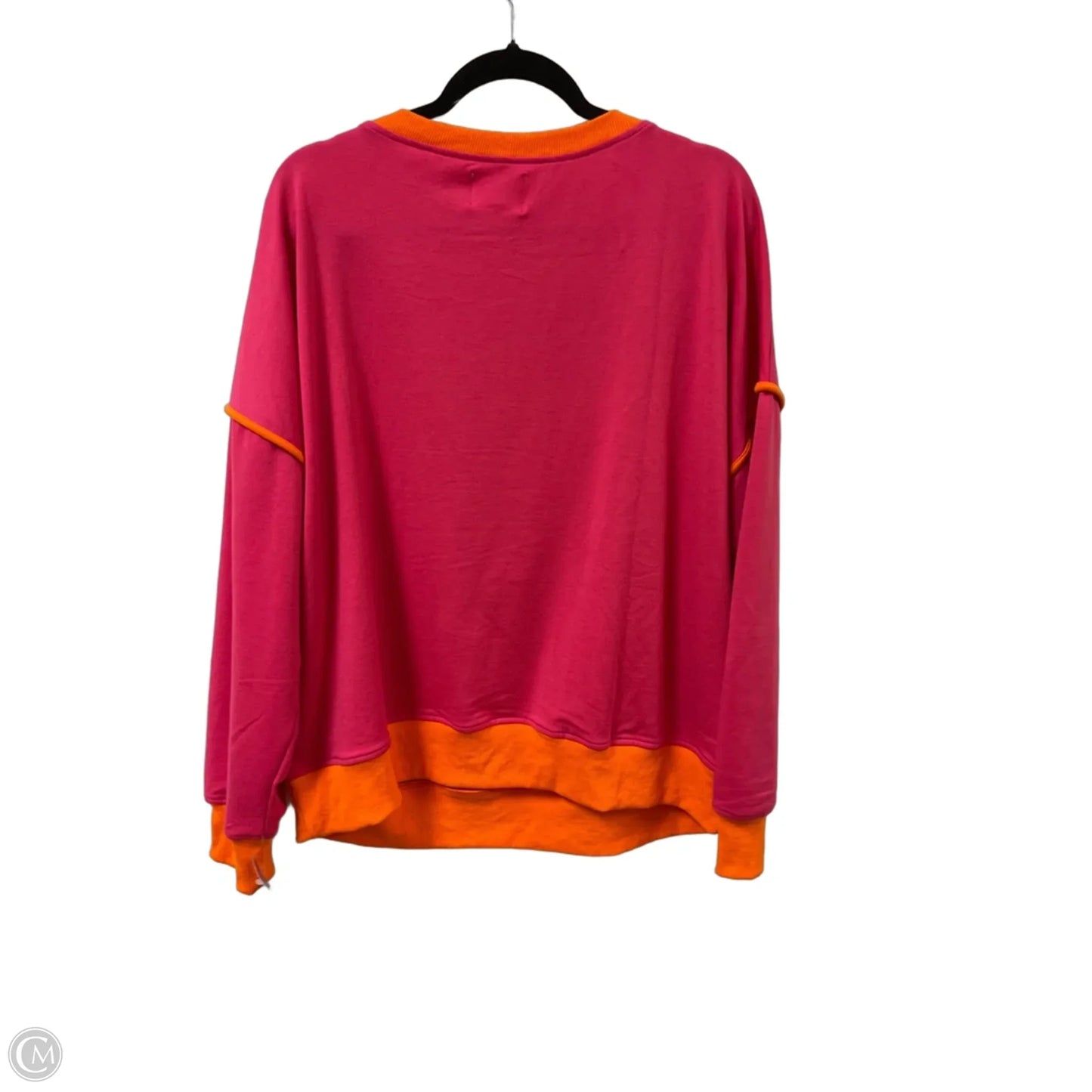 Sweatshirt Crewneck By Clothes Mentor In Pink, Size: Xl