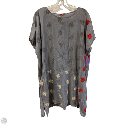 Tunic Designer By Johnny Was In Grey, Size: S
