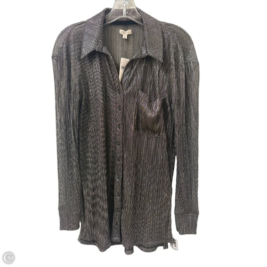 Blouse Long Sleeve By Pilcro In Gold, Size: Xs