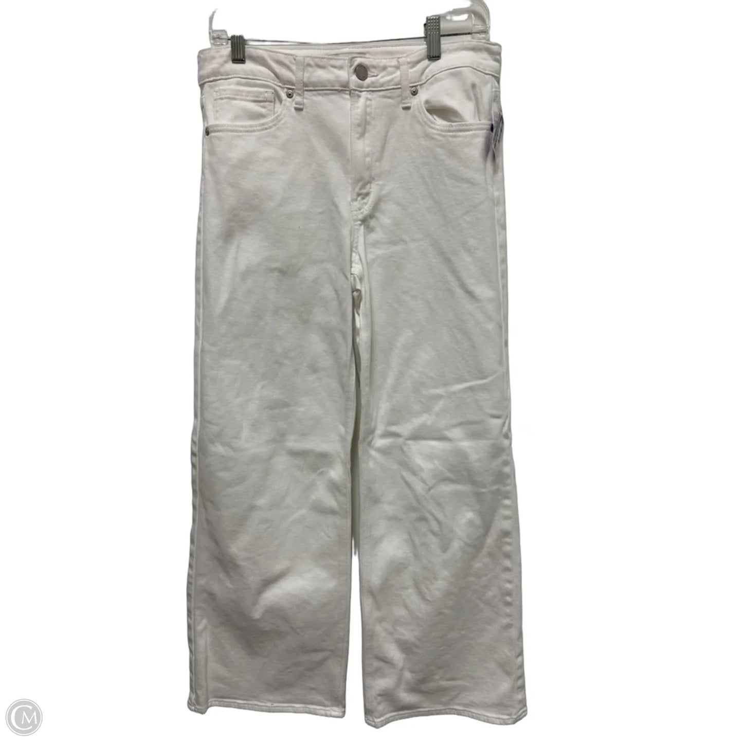 Jeans Wide Leg By Clothes Mentor In White, Size: 10