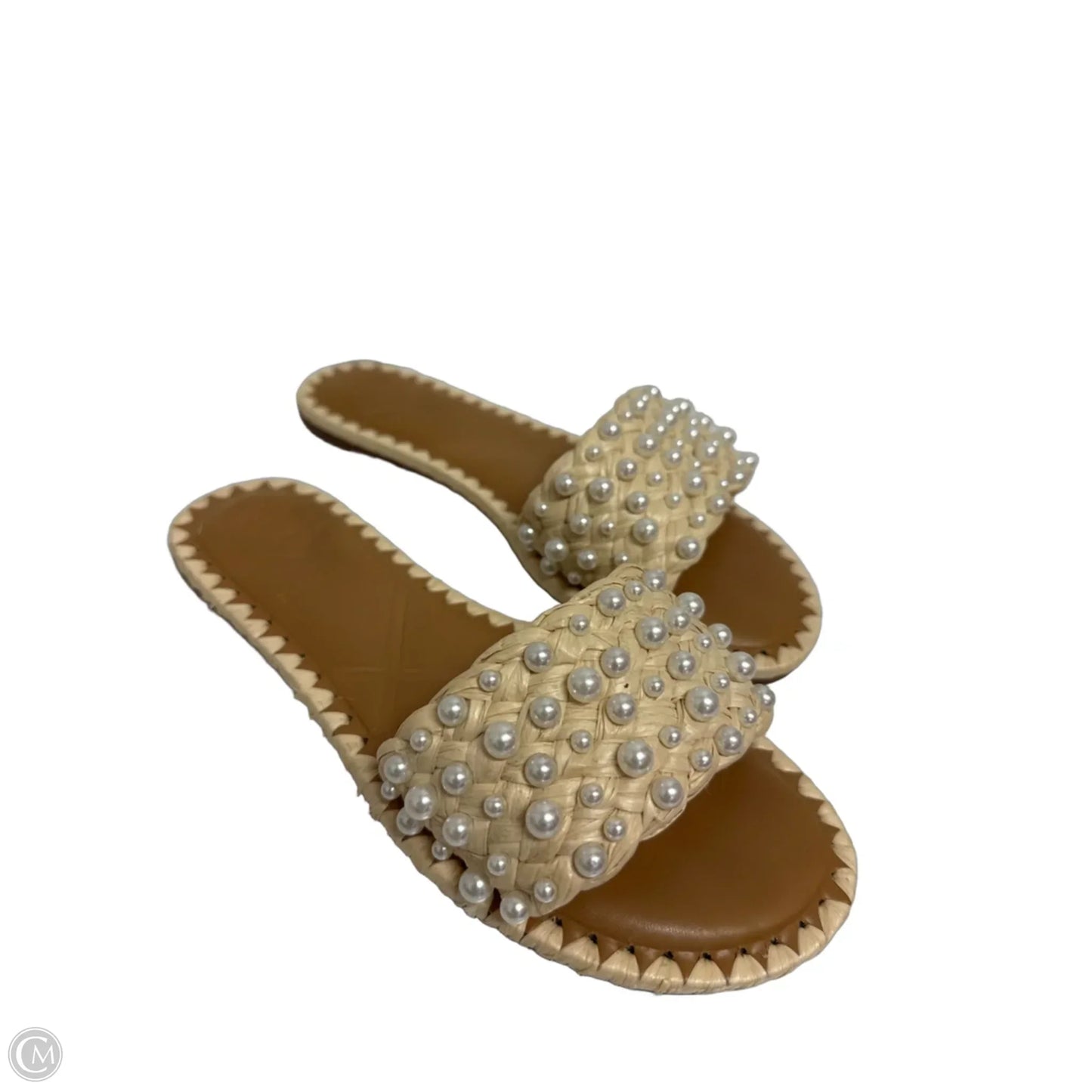 Sandals Flats By Gianni Bini In Cream, Size: 5.5