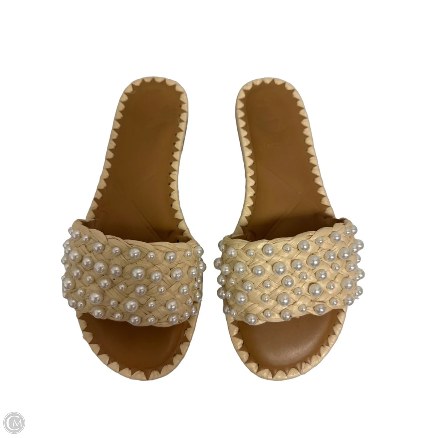 Sandals Flats By Gianni Bini In Cream, Size: 5.5