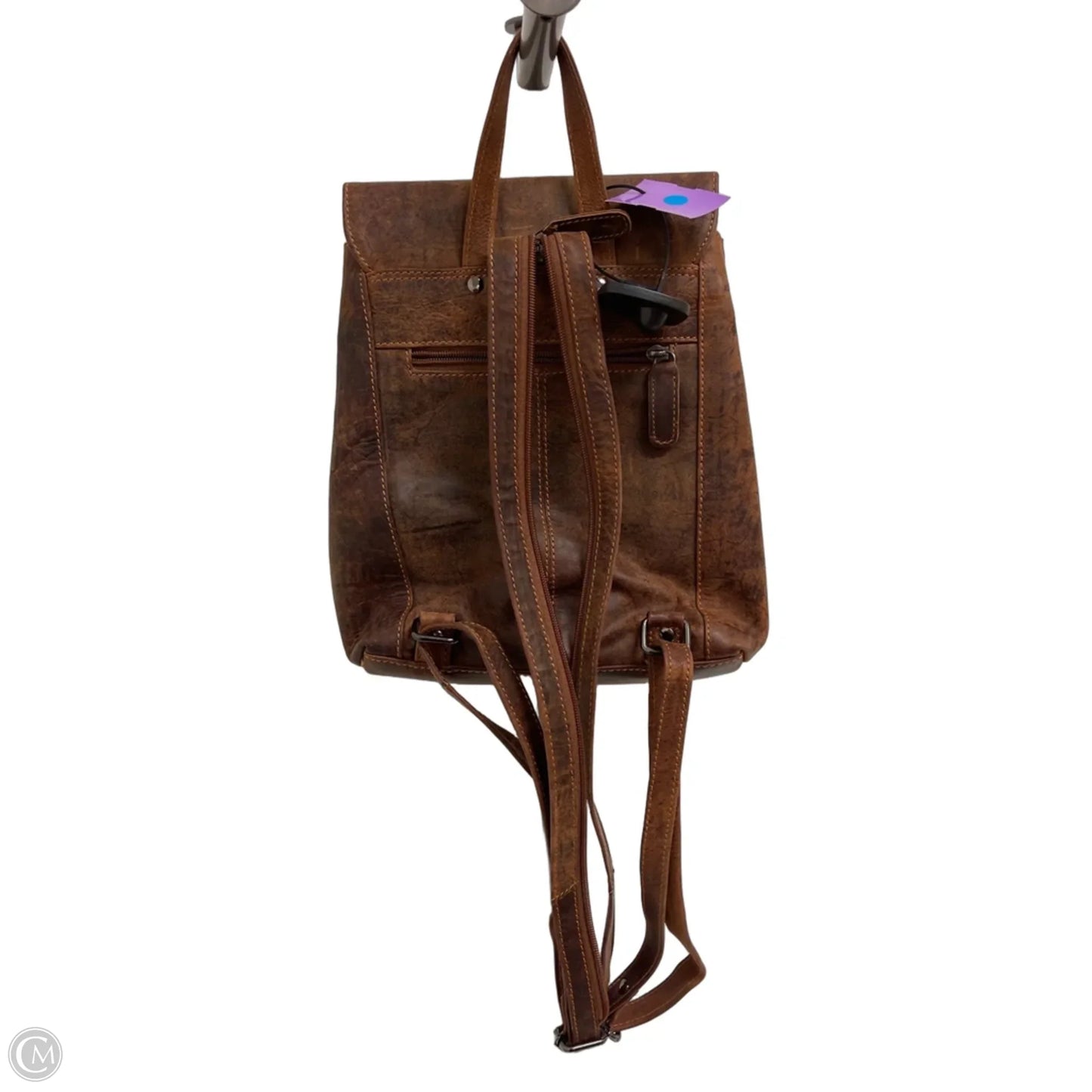 Backpack Leather By Clothes Mentor, Size: Large