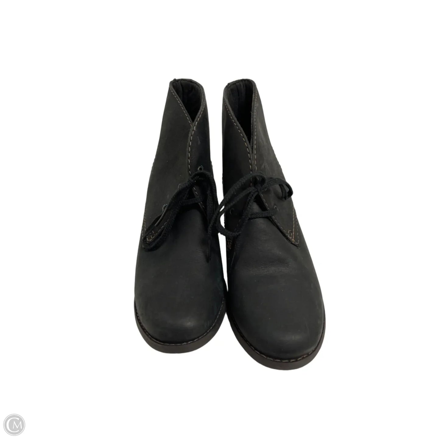 Boots Ankle Heels By Clarks In Black, Size: 8