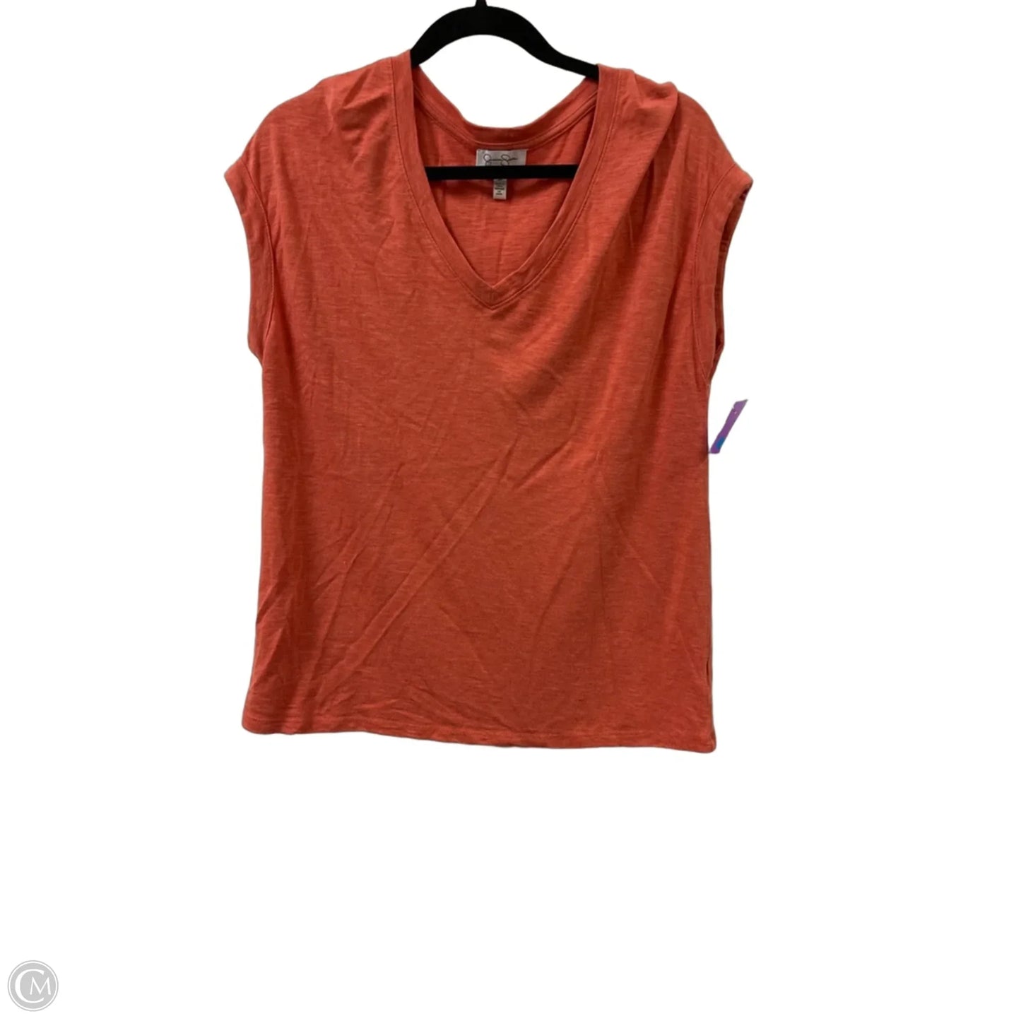 Top Short Sleeve By Jessica Simpson In Orange, Size: M