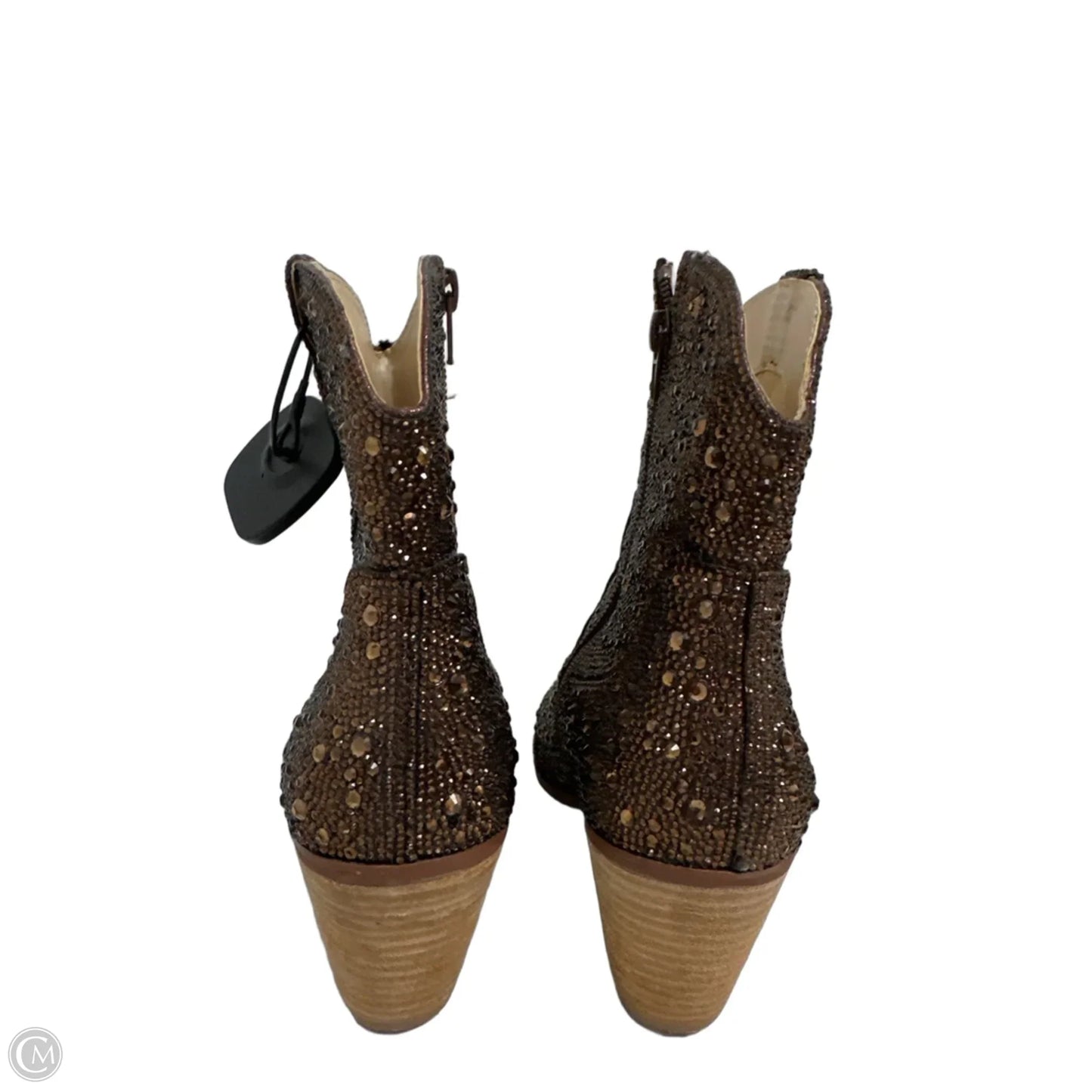 Boots Western By Betsey Johnson In Brown, Size: 9