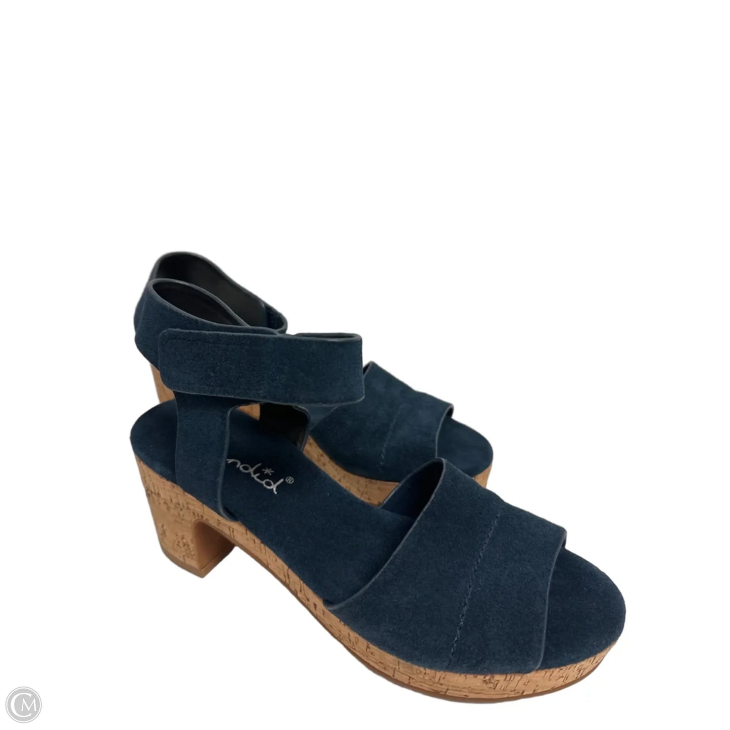 Sandals Heels Block By Splendid In Navy, Size: 8