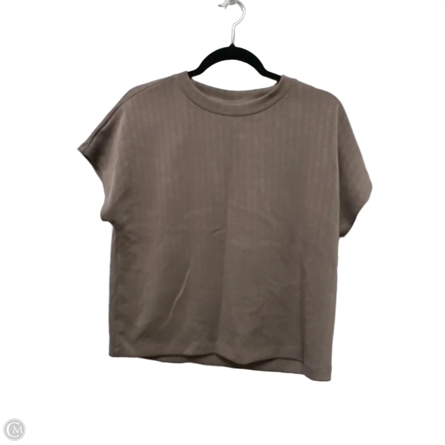 Top Short Sleeve By Danskin Now In Taupe, Size: M