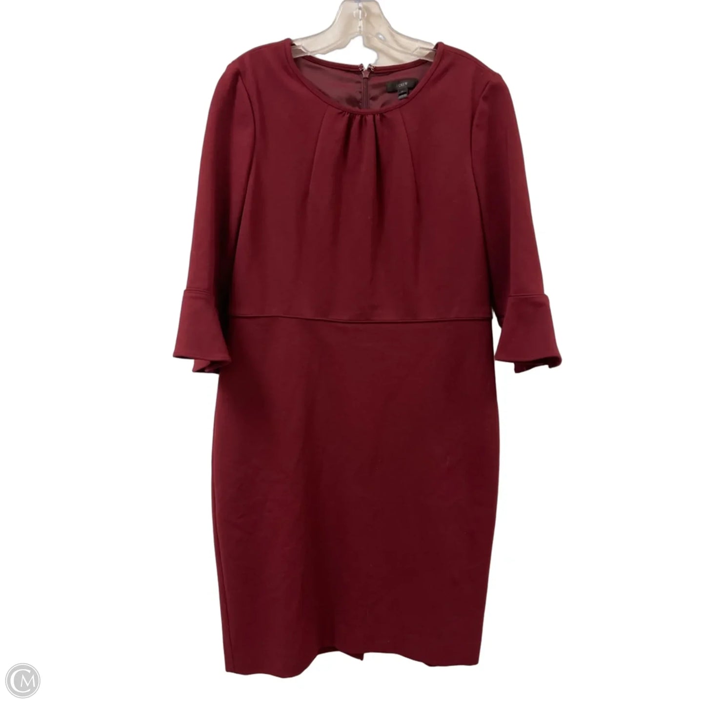 Dress Casual Midi By J. Crew In Red, Size: Xl