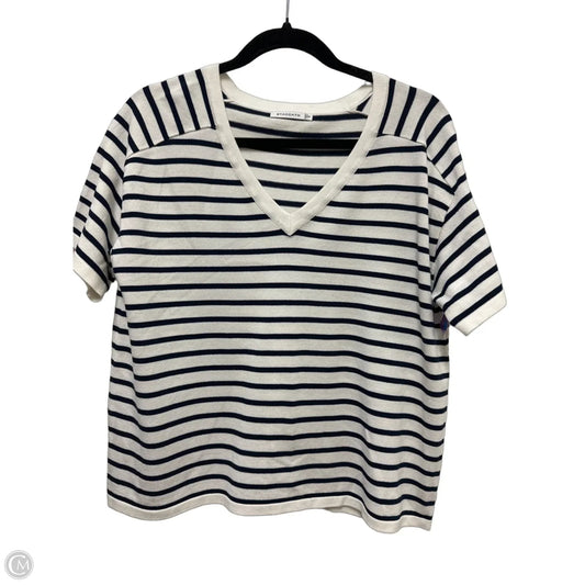 Top Short Sleeve By Staccato In Navy, Size: S