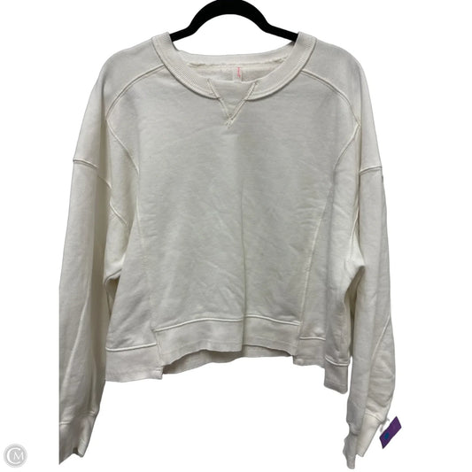 Sweatshirt Crewneck By Free People In White, Size: M