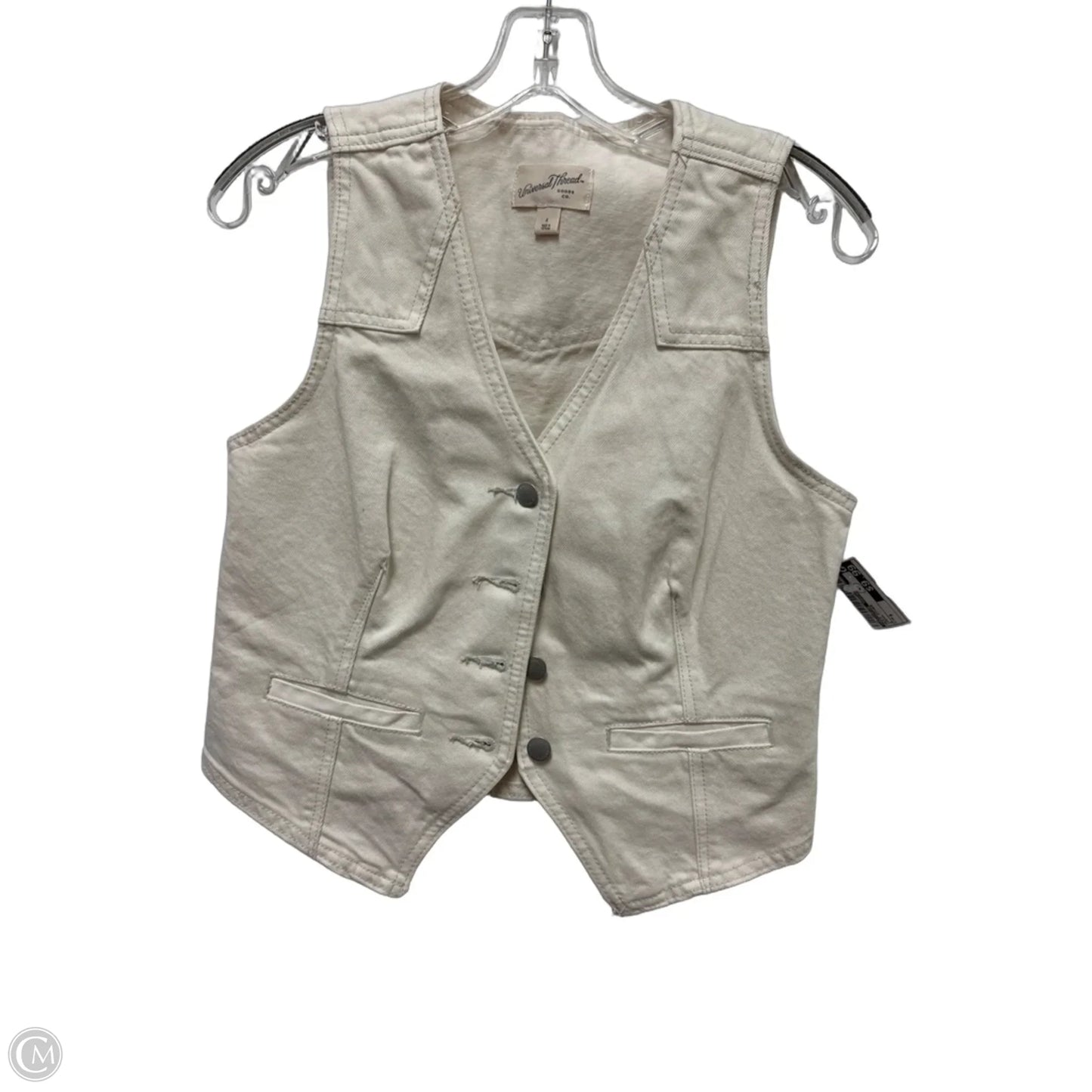 Vest Other By Universal Thread In Cream, Size: S