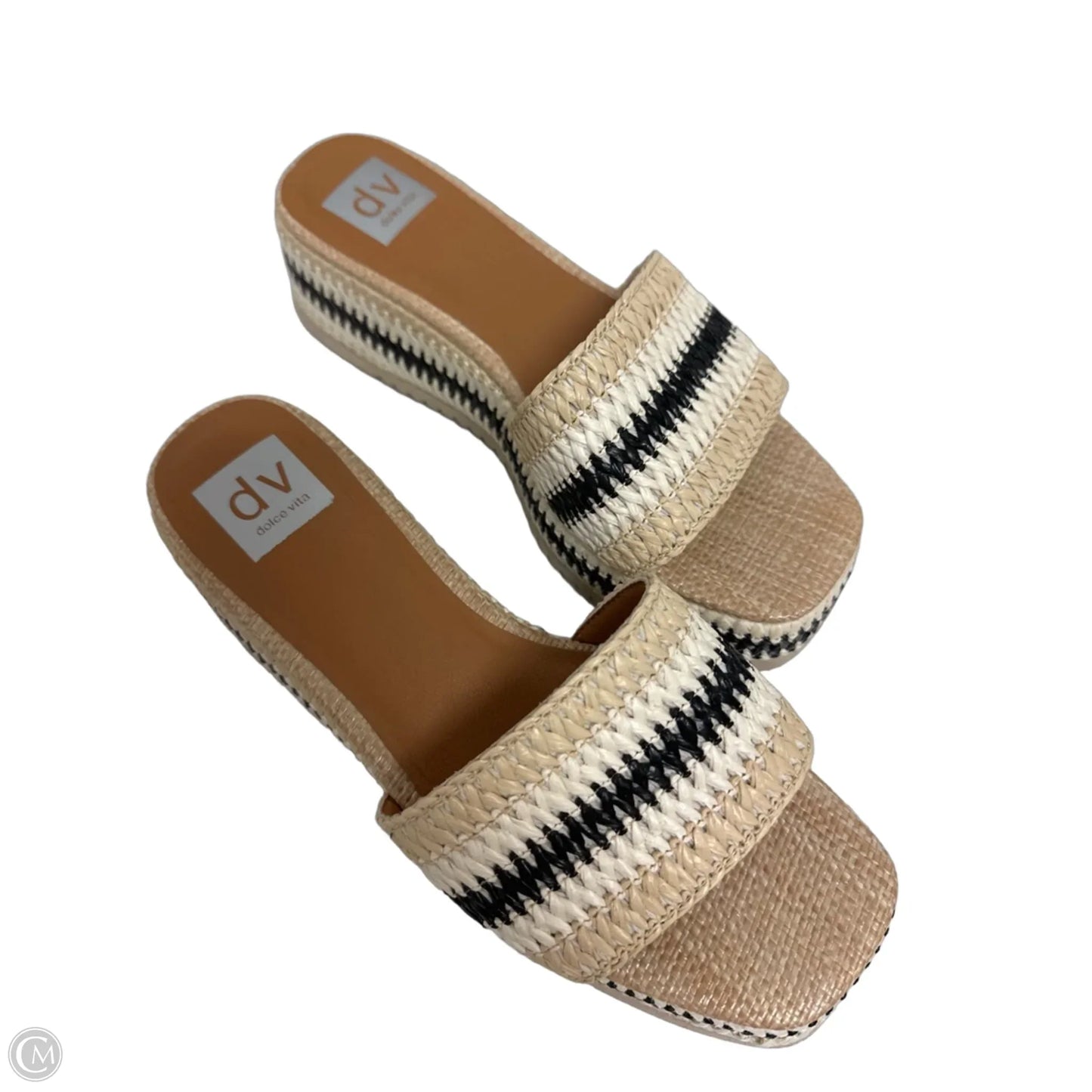Sandals Heels Wedge By Dolce Vita In Tan, Size: 8