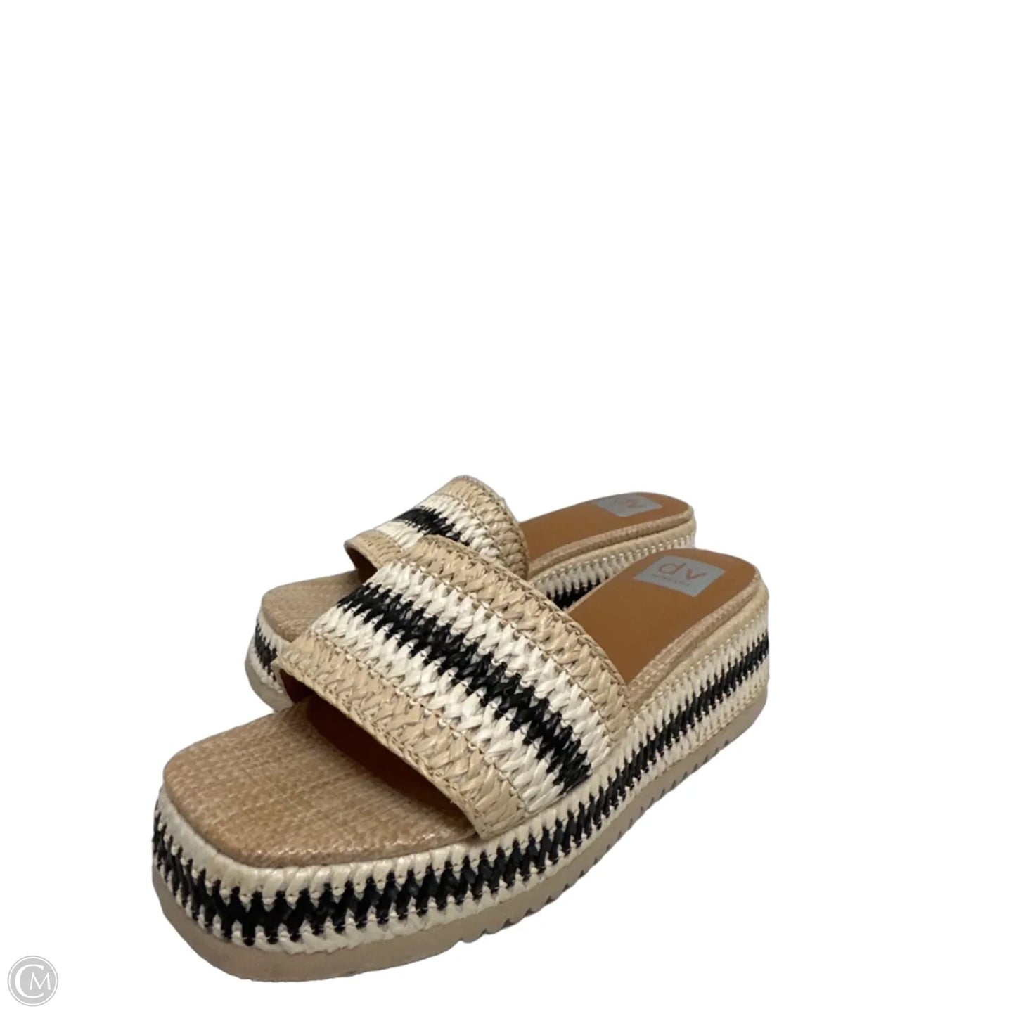 Sandals Heels Wedge By Dolce Vita In Tan, Size: 8