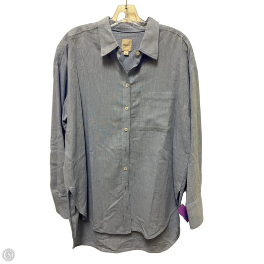 Tunic Long Sleeve By Maeve In Blue, Size: S