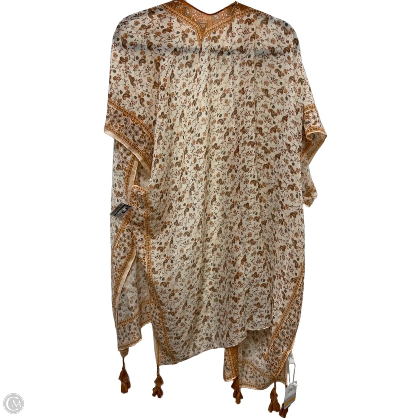 Kimono By Clothes Mentor In Yellow, Size: Osfm