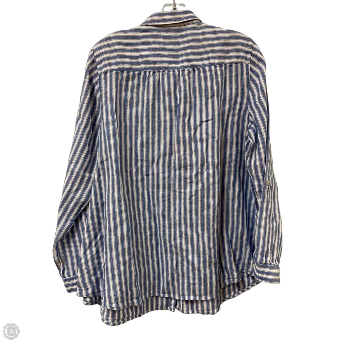 Blouse Long Sleeve By J. Jill In Blue, Size: L