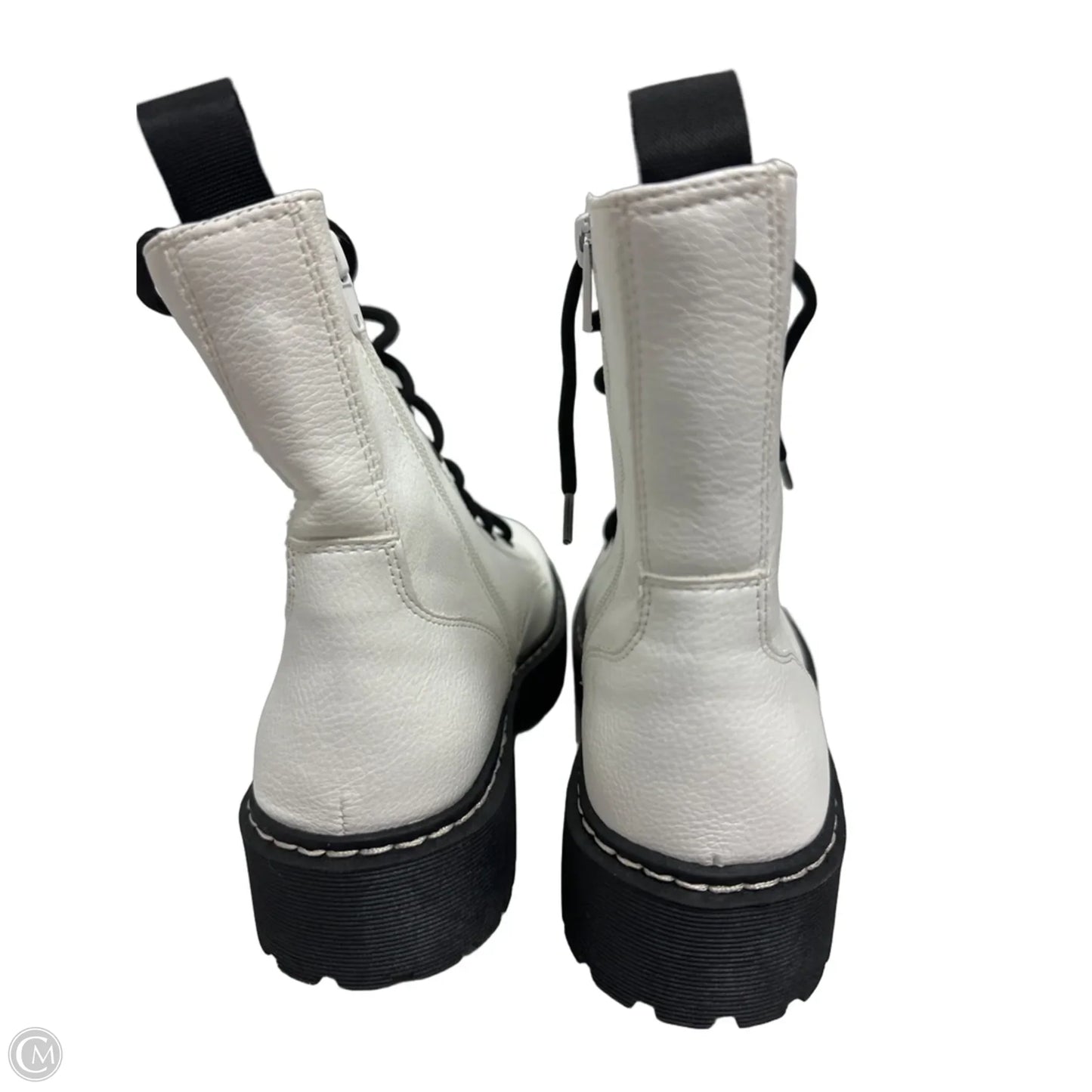 Boots Combat By Mix No 6 In White, Size: 8