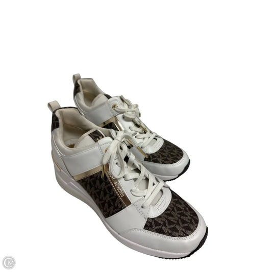 Shoes Sneakers By Michael By Michael Kors In Brown & Cream, Size: 8.5