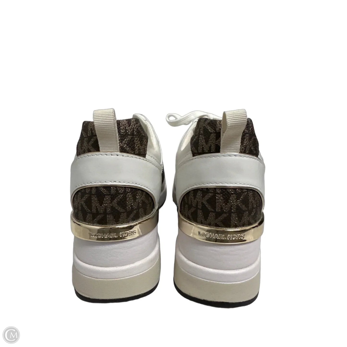 Shoes Sneakers By Michael By Michael Kors In Brown & Cream, Size: 8.5