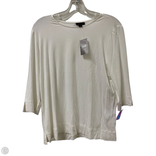 Top Long Sleeve By J. Jill In White, Size: M