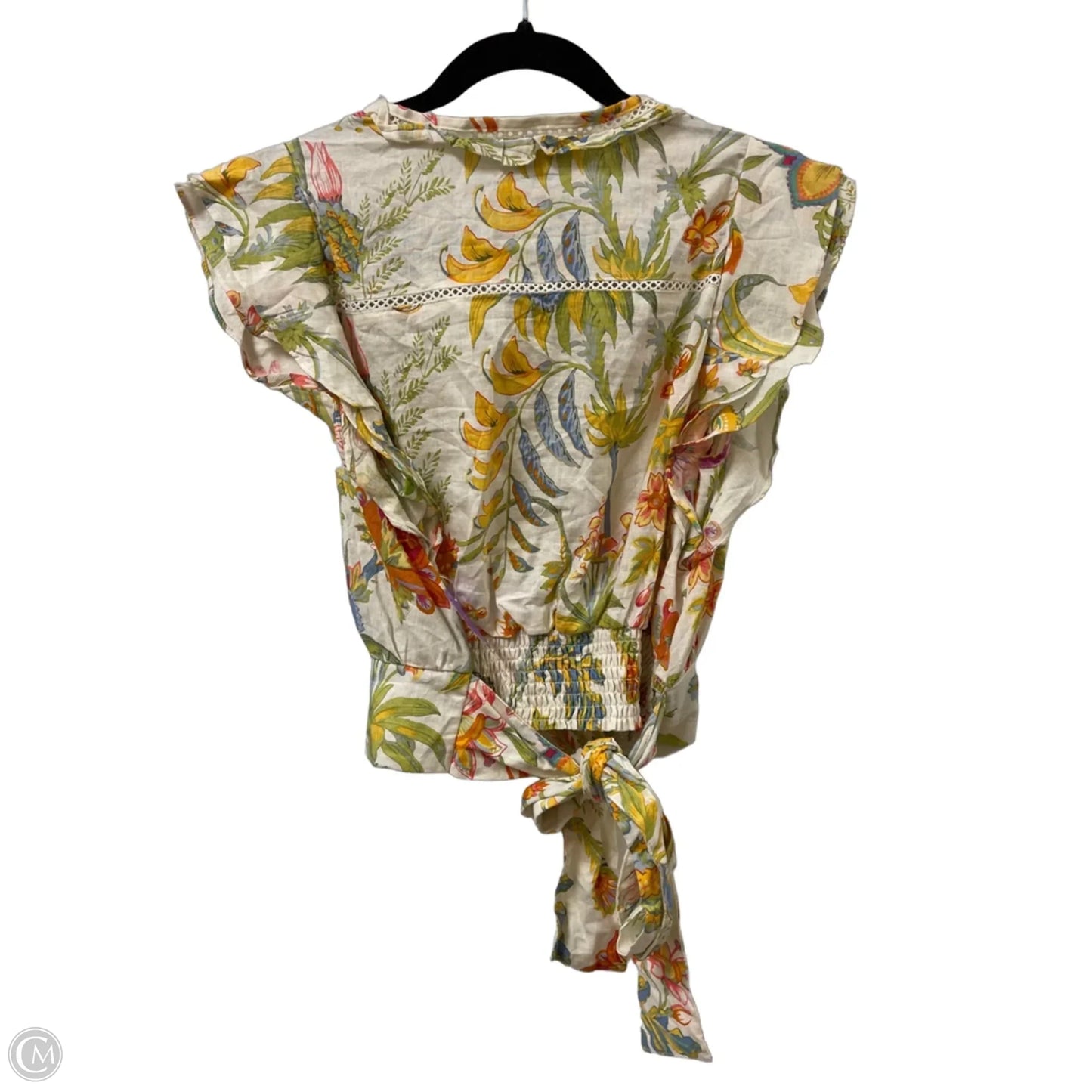 Top Short Sleeve By Rachel Zoe In Floral Print, Size: S