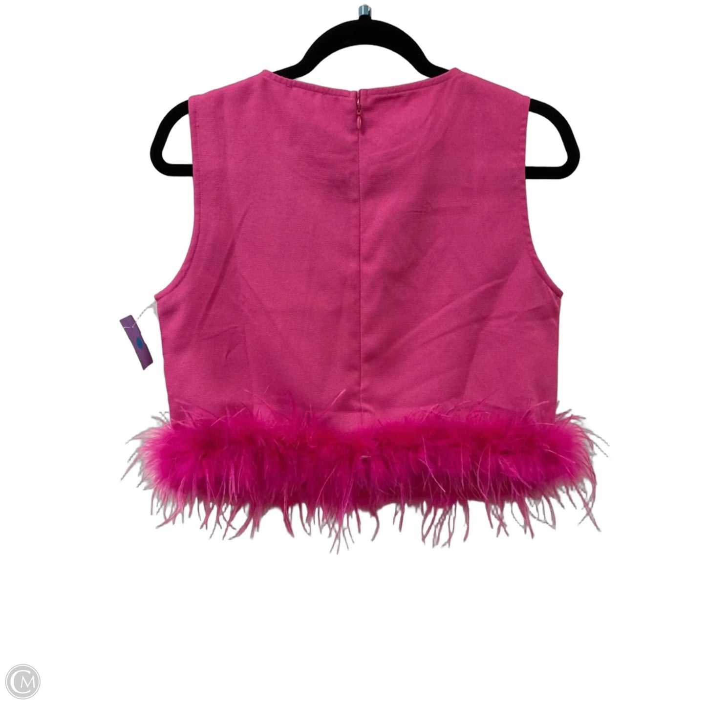 Top Sleeveless By Main Strip In Pink, Size: S
