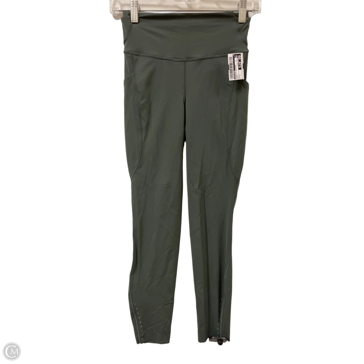Athletic Leggings By Lululemon In Green, Size: 4