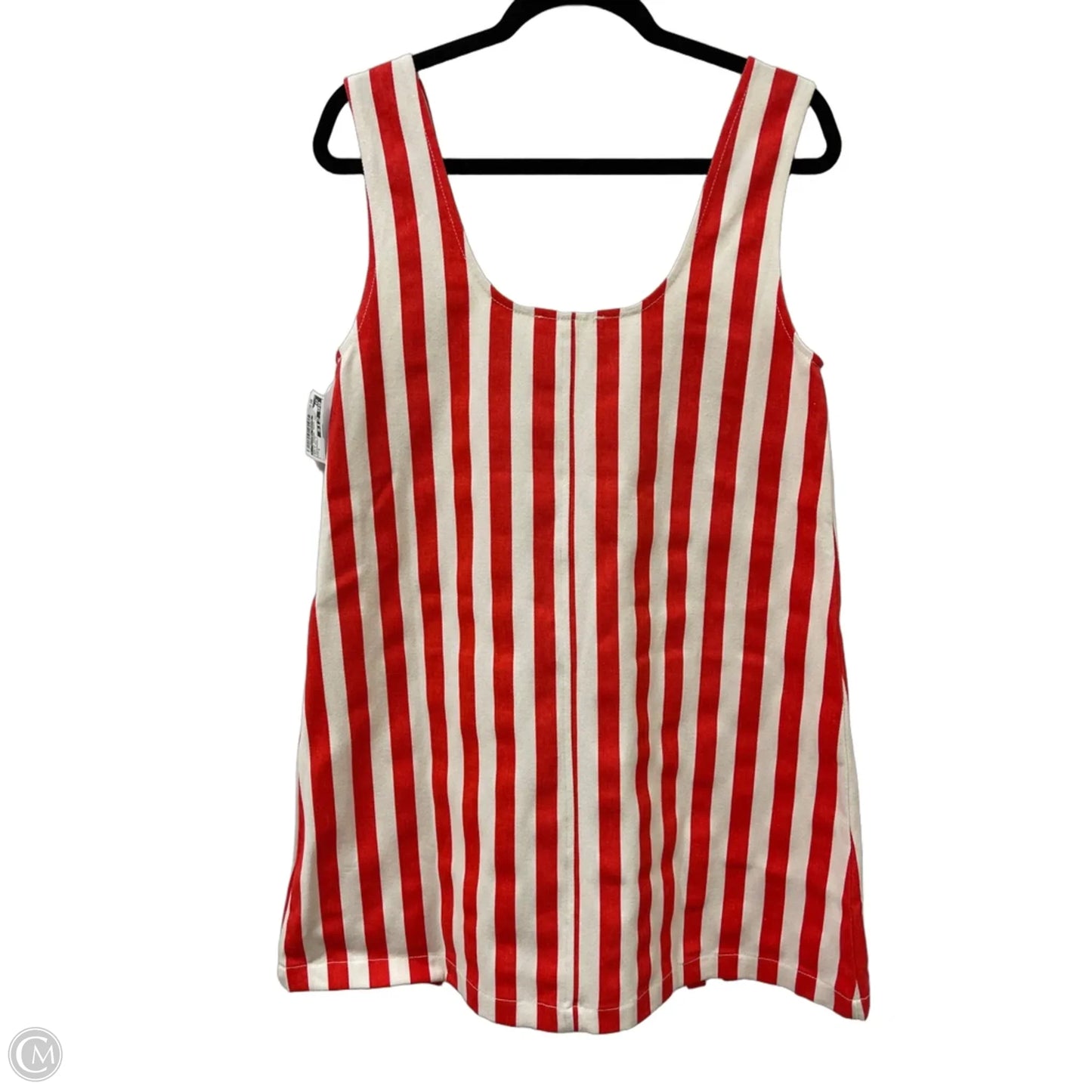 Dress Casual Midi By Clothes Mentor In Red & White, Size: S